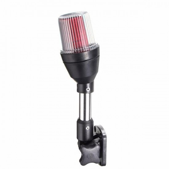 White Adjustable Lamp Holder Shoreline Marine Fold Down Stern Anchor Light Pontoon Boat Signal Light White Adjustable Lamp Holder Shoreline Marine Fold Down Stern Anchor Light Pontoon Boat Signal Light