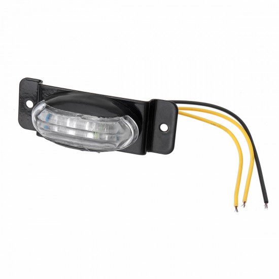 Yellow 24V LED Side Marker Lights License Plate Lamp Piranha Style with stand for Truck Trailer Yellow 24V LED Side Marker Lights License Plate Lamp Piranha Style with stand for Truck Trailer