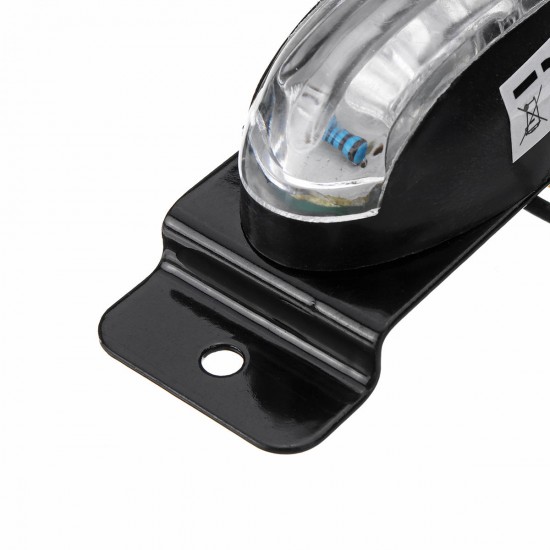 Yellow 24V LED Side Marker Lights License Plate Lamp Piranha Style with stand for Truck Trailer Yellow 24V LED Side Marker Lights License Plate Lamp Piranha Style with stand for Truck Trailer