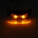 Yellow 24V LED Side Marker Lights License Plate Lamp Piranha Style with stand for Truck Trailer