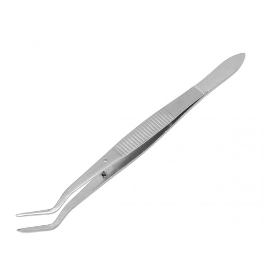 10Pcs 6inch Stainless Steel Dental Tweezers Surgical Lab Instruments Dentistry Tool