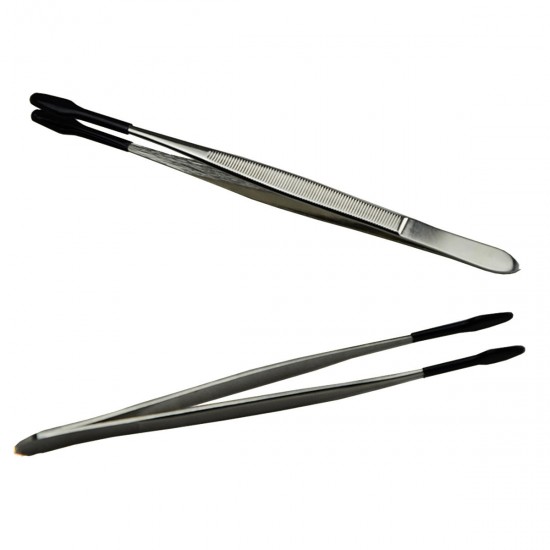15cm Stainless Steel Tweezer for Jewelry/Coin/Stamp Collection Handling Tool