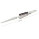 162mm Cross Lock Reverse Tweezers With Straight Tips Fiber Wooden Grip for Craft Hobby Jewelry Model Making Soldering Tool 162mm Cross Lock Reverse Tweezers With Straight Tips Fiber Wooden Grip for Craft Hobby Jewelry Model Making Soldering Tool