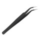 2pcs Antistatic Harder Mini Stainless Steel Tweezer Straight and Elbow Head Tweezer