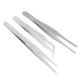 3 In 1 Stainless Steel Tweezer Straight/Flat/Elbow Head Tweezer 3 In 1 Stainless Steel Tweezer Straight/Flat/Elbow Head Tweezer