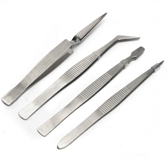 4Pcs Wood Burning Pyrography Soldering Tweezers Toolkits