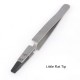 5PCS ESPLB Silver-Black Reverse Tweezers Stainless Steel Handle Plastic Tip Newest Flat/Straight/Curved Tip Tweezers