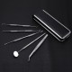 5pcs Handle Stainless Dental Tools Kit Dentist Teeth Clean Hygiene Picks Mirror Tool 5pcs Handle Stainless Dental Tools Kit Dentist Teeth Clean Hygiene Picks Mirror Tool