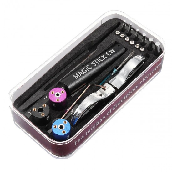 6 in 1 Electronic Atomizer Coil Jig Winder Scissors Screwdriver Tweezers DIY Tools For RDA RBA 6 in 1 Electronic Atomizer Coil Jig Winder Scissors Screwdriver Tweezers DIY Tools For RDA RBA