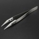 6Pcs Ceramic Tweezers Heat Resistant Non Conductive Stainless Steel Body Silve