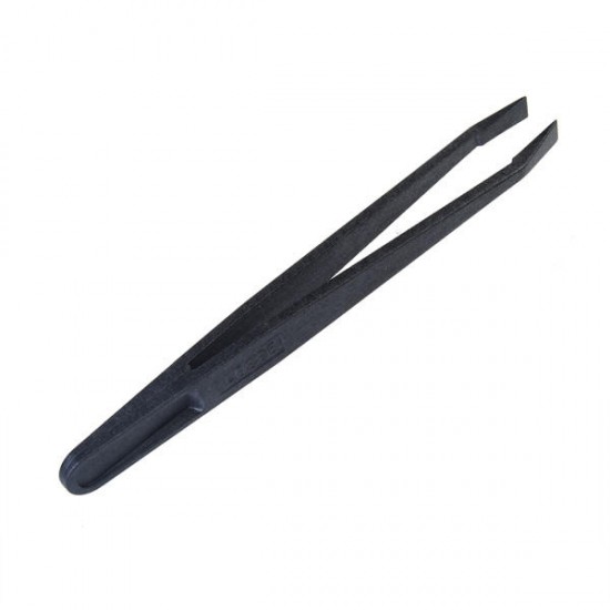 6pcs Black Anti-static Plastic Tweezers Heat Resistant Repair Tool 6pcs Black Anti-static Plastic Tweezers Heat Resistant Repair Tool
