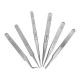 6pcs RST10-15 High-Precision Stainless Steel Pointed Tweezers Electronics Tweezers Set