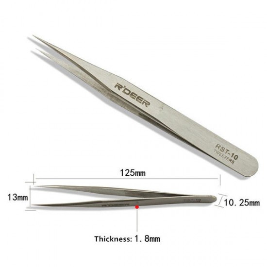 6pcs RST10-15 High-Precision Stainless Steel Pointed Tweezers Electronics Tweezers Set 6pcs RST10-15 High-Precision Stainless Steel Pointed Tweezers Electronics Tweezers Set