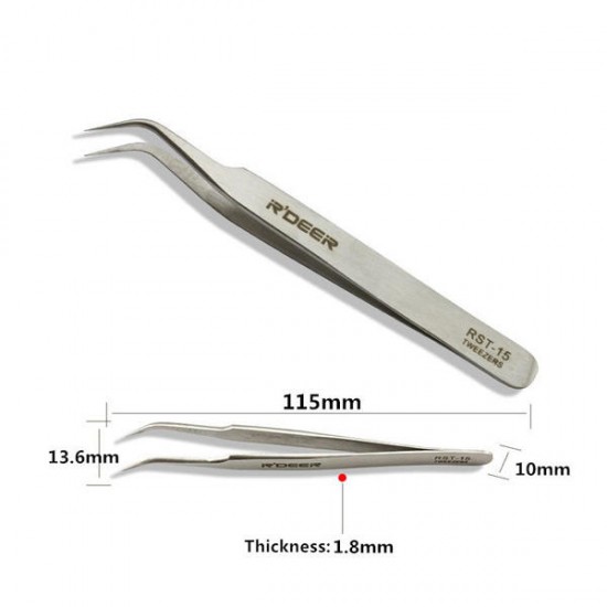 6pcs RST10-15 High-Precision Stainless Steel Pointed Tweezers Electronics Tweezers Set 6pcs RST10-15 High-Precision Stainless Steel Pointed Tweezers Electronics Tweezers Set