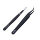 9 Pcs ESD Tweezer Anti-static Stainless Steel Precisiion Tweezers for Electronics Nail Beauty 9 Pcs ESD Tweezer Anti-static Stainless Steel Precisiion Tweezers for Electronics Nail Beauty