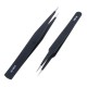 9 Pcs ESD Tweezer Anti-static Stainless Steel Precisiion Tweezers for Electronics Nail Beauty