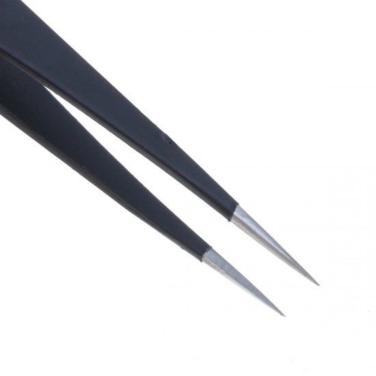 9 Pcs ESD Tweezer Anti-static Stainless Steel Precisiion Tweezers for Electronics Nail Beauty 9 Pcs ESD Tweezer Anti-static Stainless Steel Precisiion Tweezers for Electronics Nail Beauty