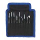 9pcs Resists Corrosion Anti-static Tweezers Stainless Tweezers