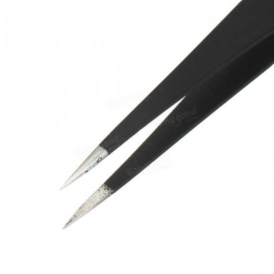 9pcs Resists Corrosion Anti-static Tweezers Stainless Tweezers