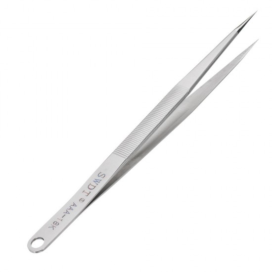 AAA-18K Precision Tweezer Straight Tip Tweezer Electronic Maintenance Tools Stainless Steel