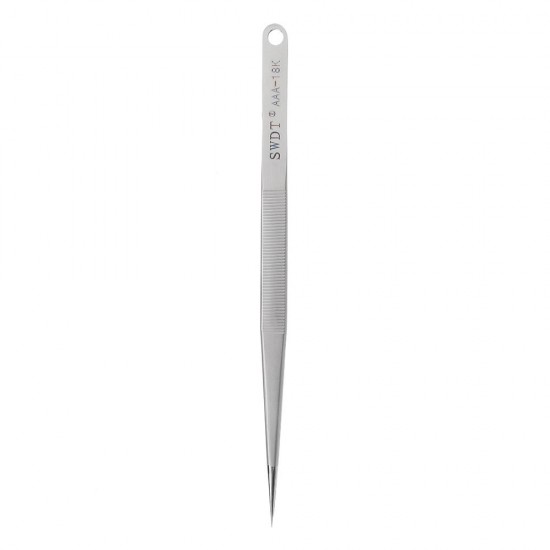 AAA-18K Precision Tweezer Straight Tip Tweezer Electronic Maintenance Tools Stainless Steel