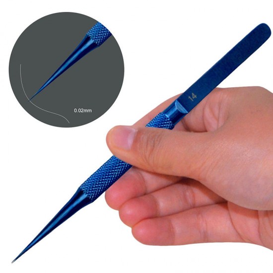 Anti-magnetic Titanium Microsurgical Straight Curved Tweezer Anti-corrosion With 0.15mm Anti-magnetic Titanium Microsurgical Straight Curved Tweezer Anti-corrosion With 0.15mm