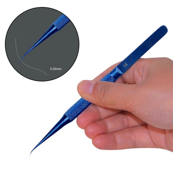 Anti-magnetic Titanium Microsurgical Straight Curved Tweezer Anti-corrosion With 0.15mm Anti-magnetic Titanium Microsurgical Straight Curved Tweezer Anti-corrosion With 0.15mm