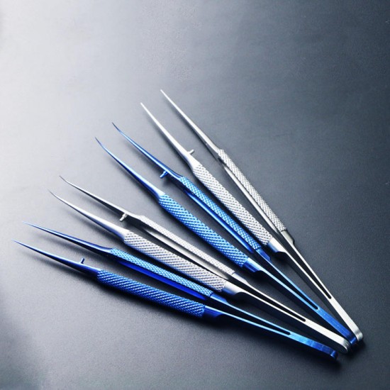 Anti-magnetic Titanium Microsurgical Straight Curved Tweezer Anti-corrosion With 0.15mm Anti-magnetic Titanium Microsurgical Straight Curved Tweezer Anti-corrosion With 0.15mm