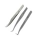 BST-151SA/152SA/153SA Stainless Steel Curved Tweezer Microelectronics Product Repair Hand Tool