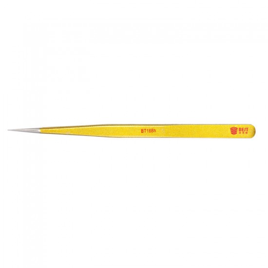 BST-168H High Quality 202 Gold-plated Stainless Steel Eyelash Extension Pointed Tweezer BST-168H High Quality 202 Gold-plated Stainless Steel Eyelash Extension Pointed Tweezer