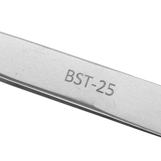 BST-25 High-end Precision Tweezers Anti-skid Plus Hard High Toughness Tip Tweezers Curved Tweezers