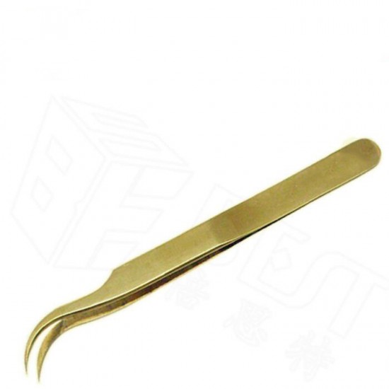 BST-7SA Gold-plated Non-embroidered Steel Tweezers Gold Steel Ultra-sharp Tweezers Wear-resistant Tweezers Clamp BST-7SA Gold-plated Non-embroidered Steel Tweezers Gold Steel Ultra-sharp Tweezers Wear-resistant Tweezers Clamp