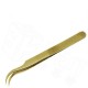 BST-7SA Gold-plated Non-embroidered Steel Tweezers Gold Steel Ultra-sharp Tweezers Wear-resistant Tweezers Clamp BST-7SA Gold-plated Non-embroidered Steel Tweezers Gold Steel Ultra-sharp Tweezers Wear-resistant Tweezers Clamp