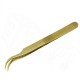 BST-7SA Gold-plated Non-embroidered Steel Tweezers Gold Steel Ultra-sharp Tweezers Wear-resistant Tweezers Clamp BST-7SA Gold-plated Non-embroidered Steel Tweezers Gold Steel Ultra-sharp Tweezers Wear-resistant Tweezers Clamp