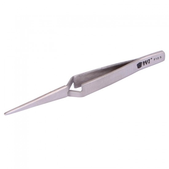 BST-F12.5 Multifunctional Stainless Steel X Types Self Closed Tweezer For Mobile Phone Laptop Repair