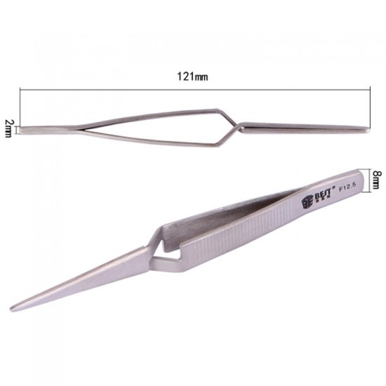 BST-F12.5 Multifunctional Stainless Steel X Types Self Closed Tweezer For Mobile Phone Laptop Repair BST-F12.5 Multifunctional Stainless Steel X Types Self Closed Tweezer For Mobile Phone Laptop Repair