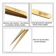 BST-SS-SA Gold Plated Tip Tweezer Precision Tweezers Laid Special Hard Wear-resistant Stainless Steel Tweezer