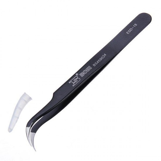 Anti Static Stainless Steel Elbow Tweezer ESD-15 BS450934 Anti Static Stainless Steel Elbow Tweezer ESD-15 BS450934
