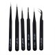 6Pcs Anti-Static Different Size ESD Tweezers ESD10 to ESD15