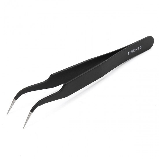 6Pcs Safe Anti-static Tweezers Maintenance Repair Nippers Forceps Tools Kit ESD10-15 6Pcs Safe Anti-static Tweezers Maintenance Repair Nippers Forceps Tools Kit ESD10-15