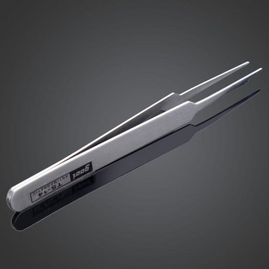 TS - 14 1mm Superfine Straight Tweezers Non-corrosive Stainless Steel Tweezers
