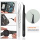 9Pcs Tweezers Set Stainless Steel Anti-static Precision Tweezers for Electronic Mobile Phone Repair Tools Hand Tools