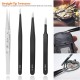 9Pcs Tweezers Set Stainless Steel Anti-static Precision Tweezers for Electronic Mobile Phone Repair Tools Hand Tools 9Pcs Tweezers Set Stainless Steel Anti-static Precision Tweezers for Electronic Mobile Phone Repair Tools Hand Tools
