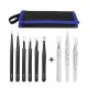 9Pcs Tweezers Set Stainless Steel Anti-static Precision Tweezers for Electronic Mobile Phone Repair Tools Hand Tools