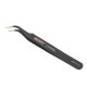 JM-T7-15 Stainless Steel DIY Electronic Curved End Tweezer Forceps Maintenance Tools