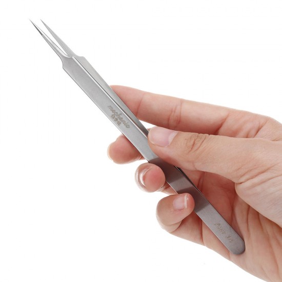 Aaa-14 PrecisIion Pointed Tweezer Stainless Steel Lengthened Thickening Anti-Static