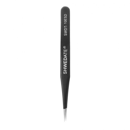SWDT-10ESD Precision Anti-Static Tweezer PC Phone Maintenance Tools Straight Tip Head Stainless Steel SWDT-10ESD Precision Anti-Static Tweezer PC Phone Maintenance Tools Straight Tip Head Stainless Steel
