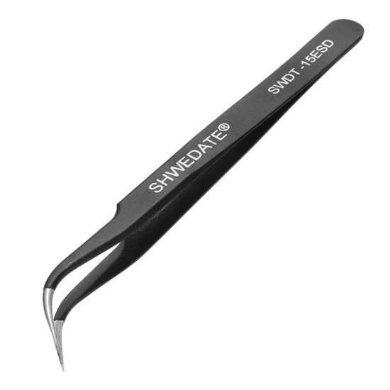 SWDT-15ESD Precision Anti-Static Tweezer PC Phone Maintenance Tools Cured Tips Head Stainless Steel SWDT-15ESD Precision Anti-Static Tweezer PC Phone Maintenance Tools Cured Tips Head Stainless Steel