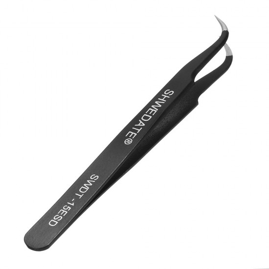 SWDT-15ESD Precision Anti-Static Tweezer PC Phone Maintenance Tools Cured Tips Head Stainless Steel
