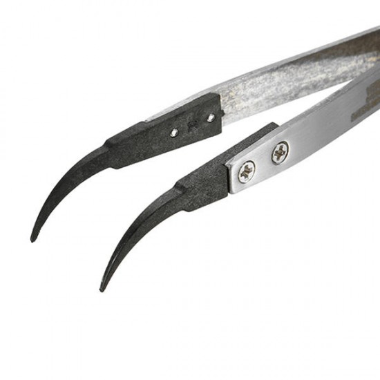 Stainless Steel Anti-Static Tweezers Non Conductive Pointed Tweezer Stainless Steel Anti-Static Tweezers Non Conductive Pointed Tweezer